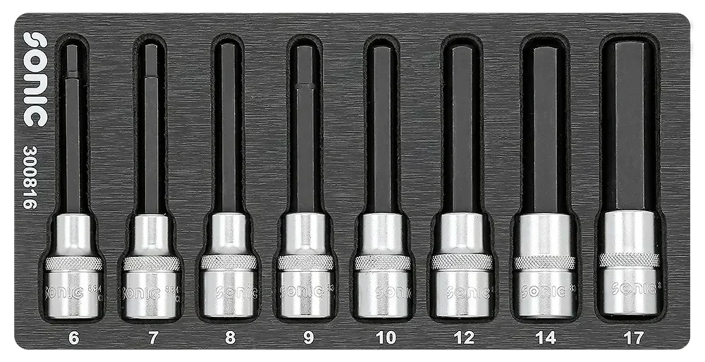 Sonic Tools - BMCS Bit Socket Hex Set 1/2" 8-pcs.