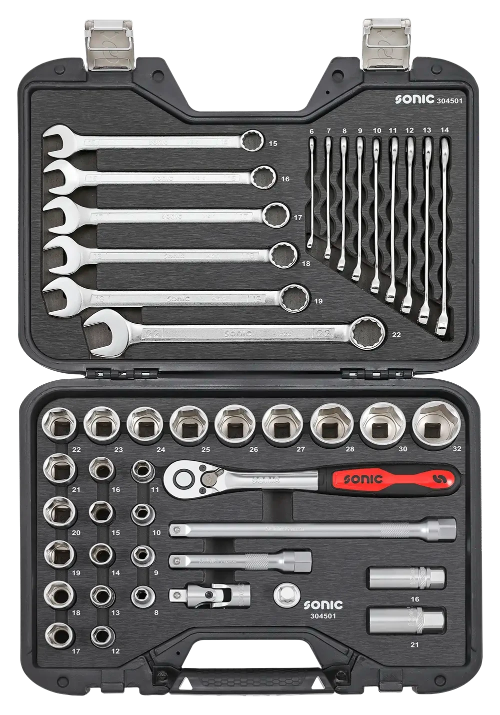 Sonic Tools - BMCS Socket and Wrench Set 1/2" 45-pcs