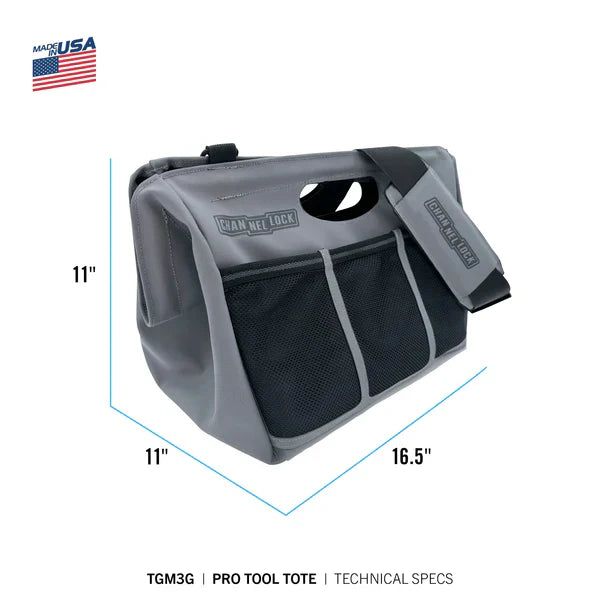 Channellock PRO 10-Pocket Premium Tool Tote with LASERLOCK Fabrics™