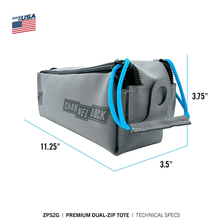 Channellock Premium Dual Zip Pouch with LASERLOCK Fabric™