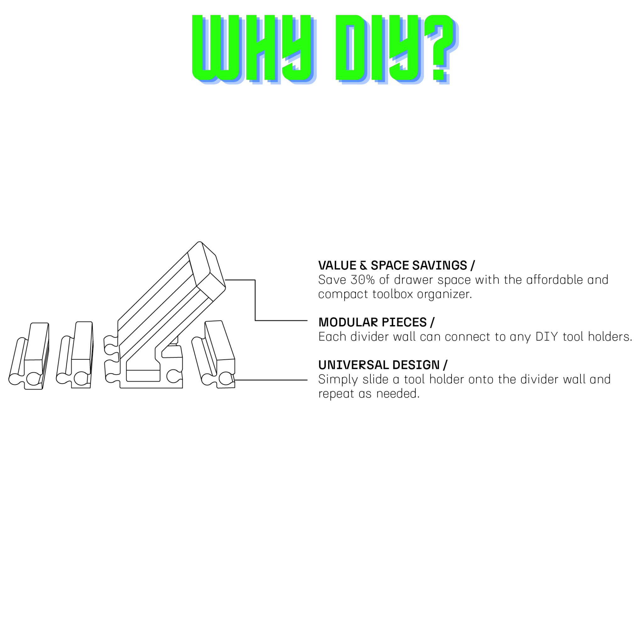 Toolbox Widget Universal Organizer Angled [DIY]