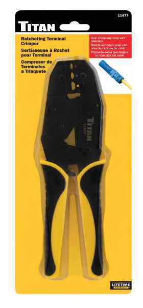 TITAN Tools - Ratcheting Wire Terminal Crimper (11477)