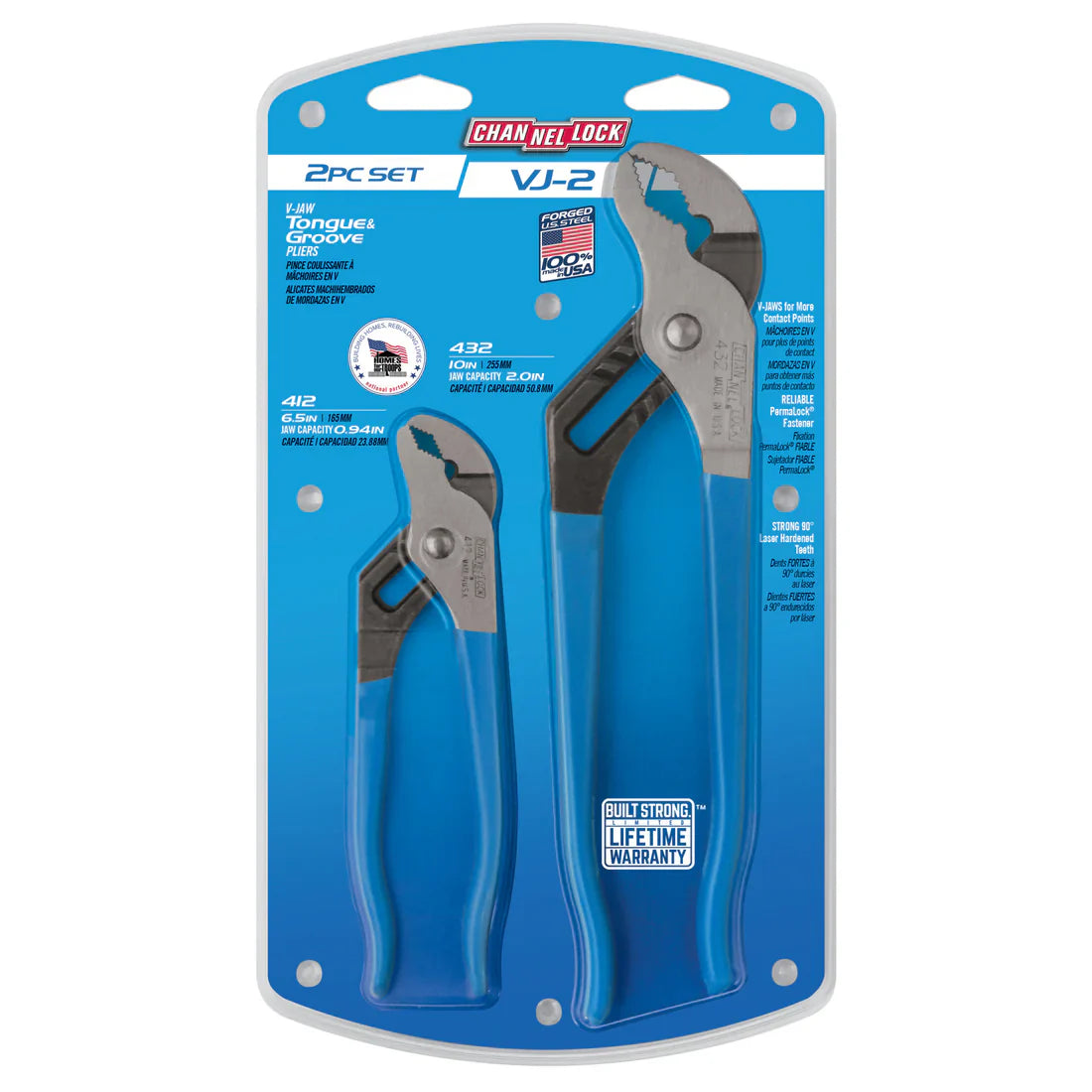 Channellock V-Jaw Tongue & Groove Pliers Set