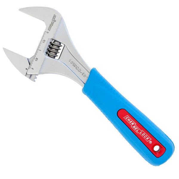 Channellock 10-Inch CODE BLUE® WideAzz® Adjustable Wrench