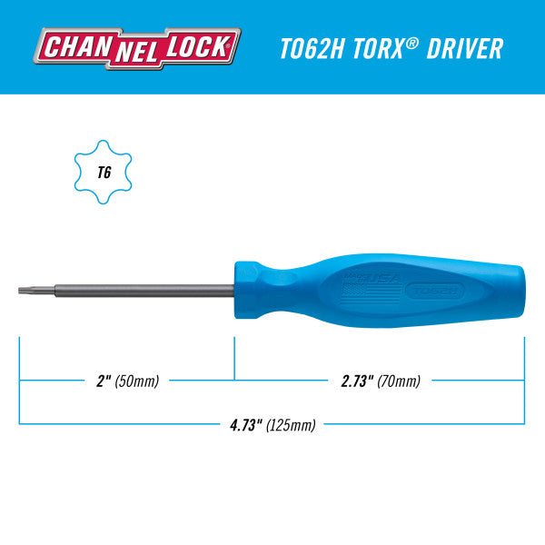 Channellock TORX T6 X 2-inch Professional Screwdriver