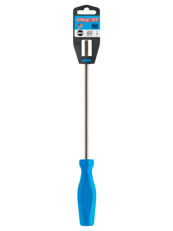 Channellock Slotted 1/4 x 8-inch Professional Screwdriver