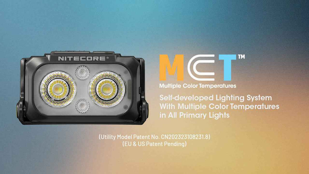 Nitecore NU25 MCT UL 400 Lumen USB-C Rechargeable Multi-Temperature Ultralight Headlamp