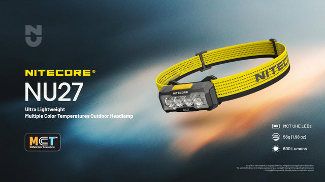 Nitecore NU27 600 Lumen USB-C Rechargeable Multi Color Temperature Outdoor Headlamp - Ridge Toolbox