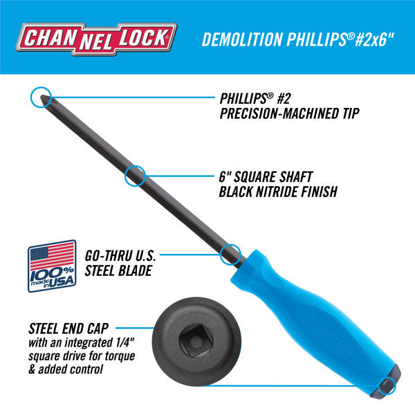 Channellock 2pc S&P Demolition Driver Set
