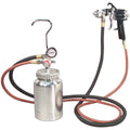 2 Quart Pressure Pot with Gun and Hose – Silver Handle – 1.7mm Nozzle