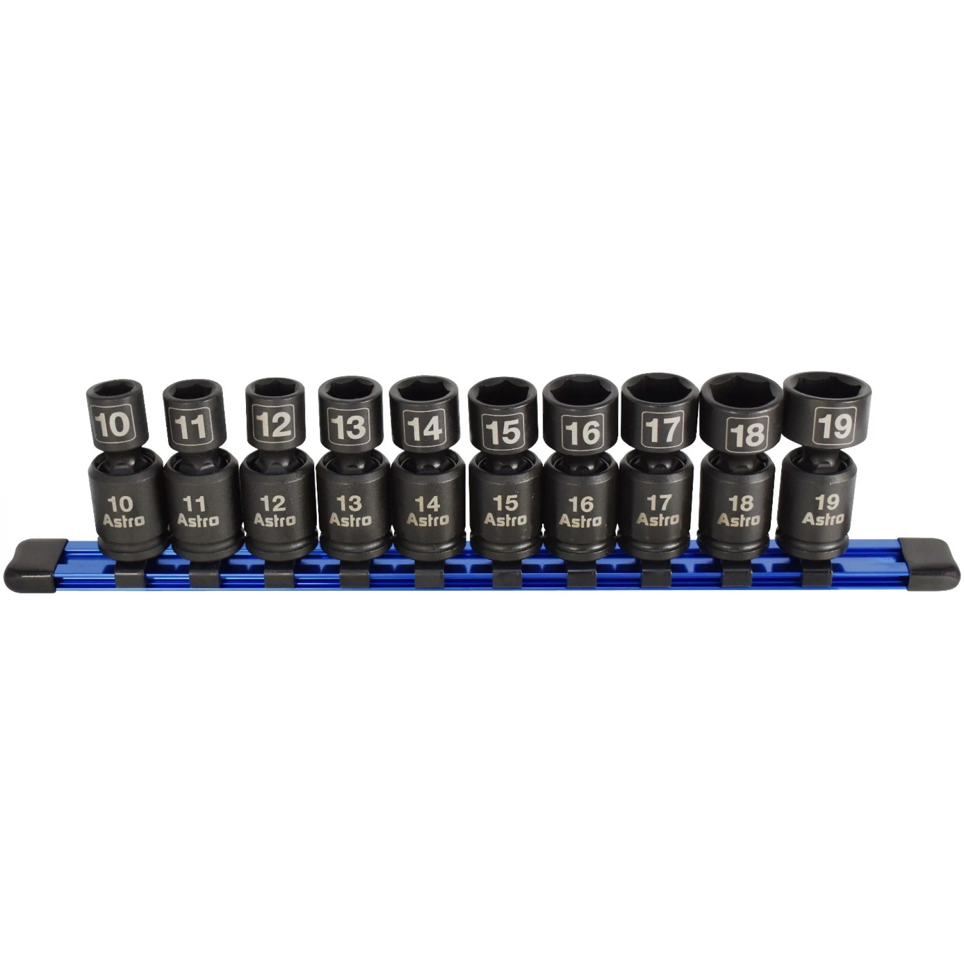 10-Piece 3/8″ Drive Nano Pinless Universal Impact Sockets – Metric
