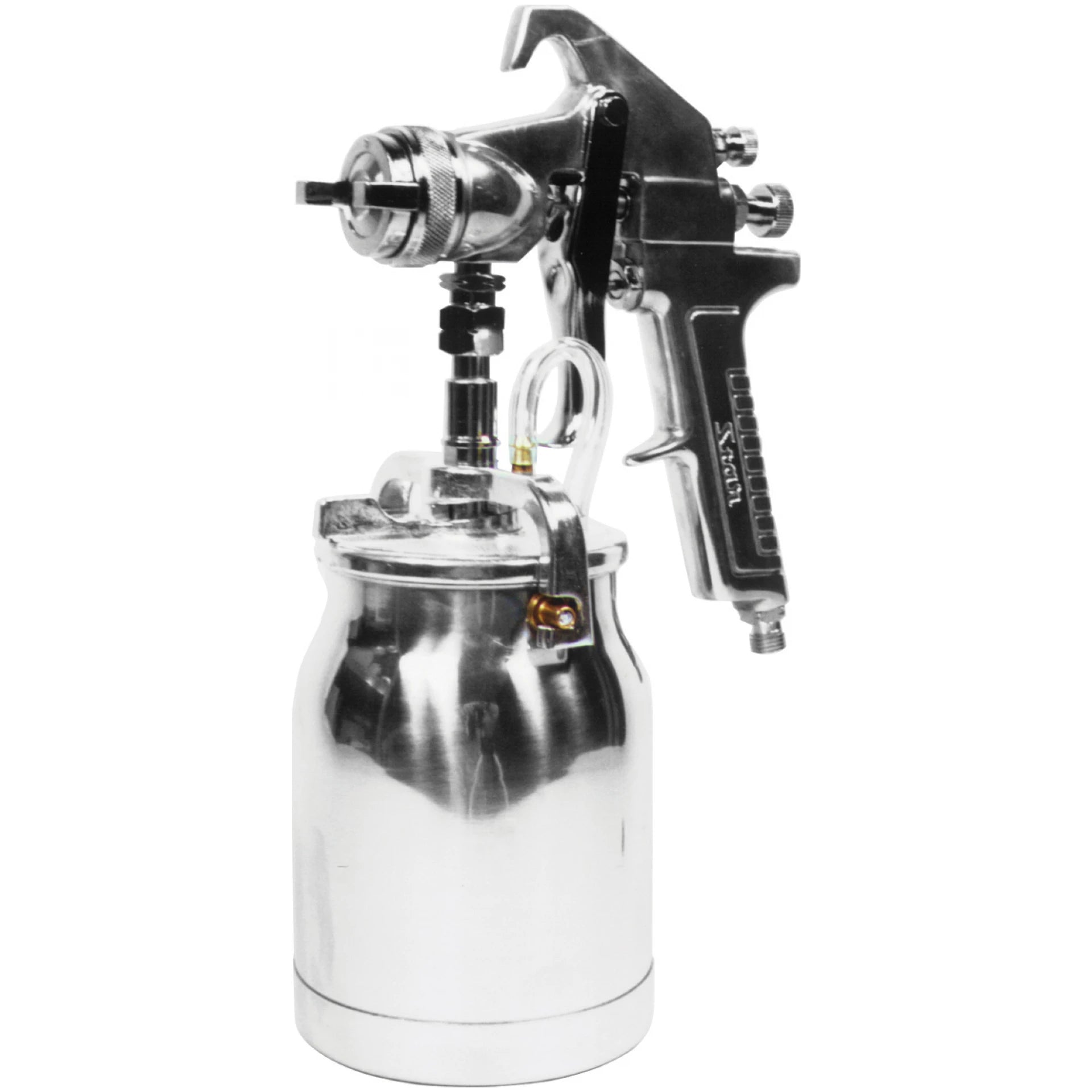 Spray Gun with Cup – Silver Handle – 1.7mm Nozzle
