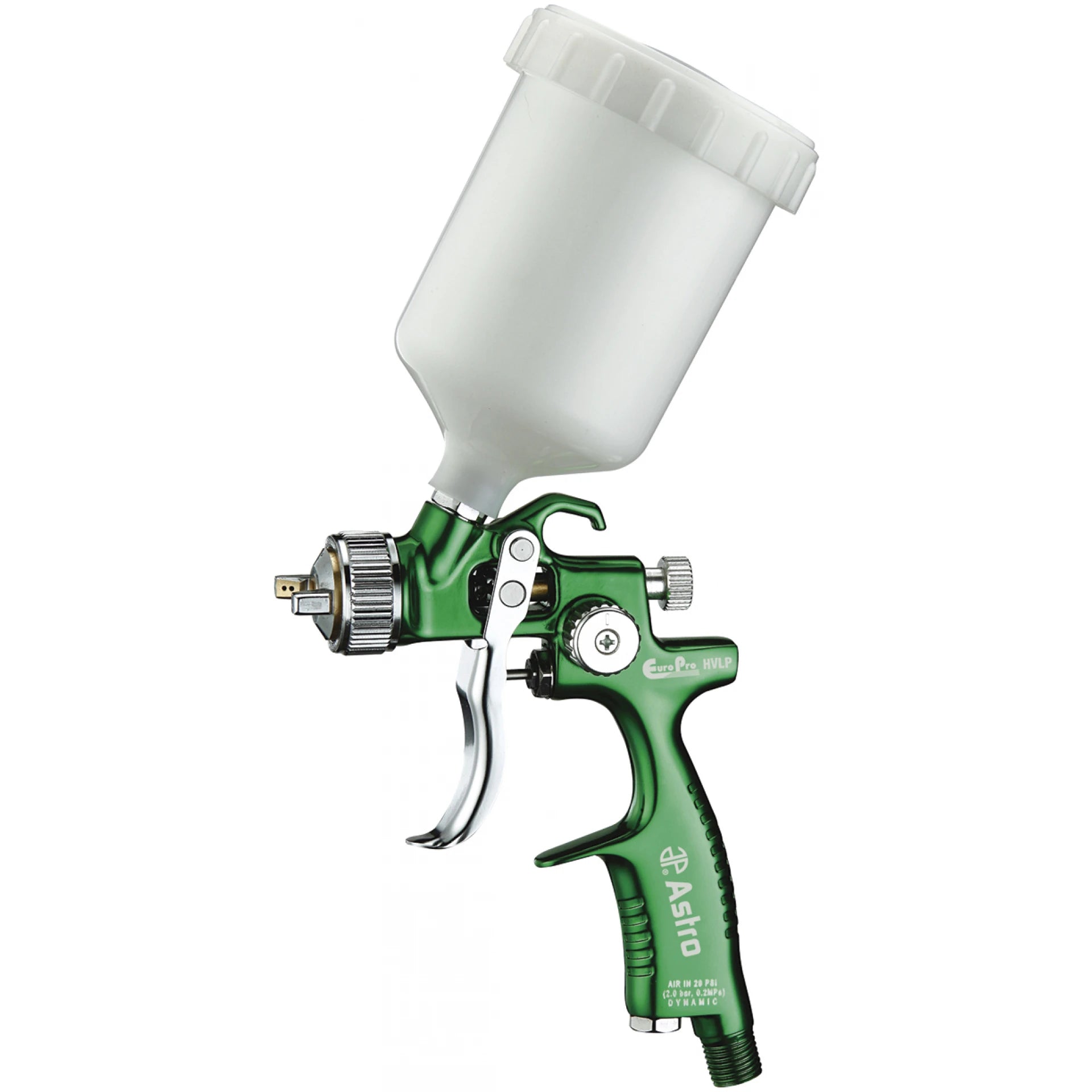EuroPro Forged HVLP Touch Up Gun with 1.0mm Nozzle & Plastic Cup