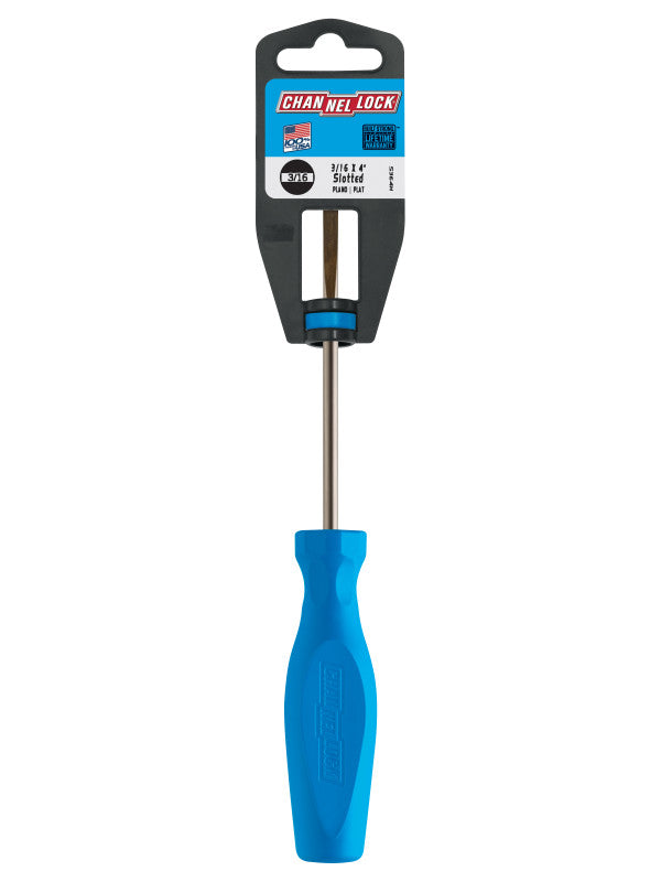 Channellock Slotted 3/16 x 4-inch Professional Screwdriver
