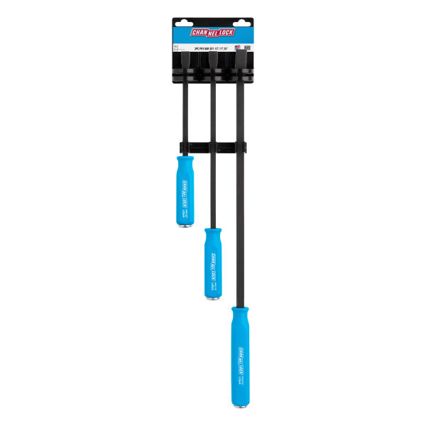 Channellock 3pc Professional Pry Bar Set w/ 12, 17, and 25-inch Pry Bars