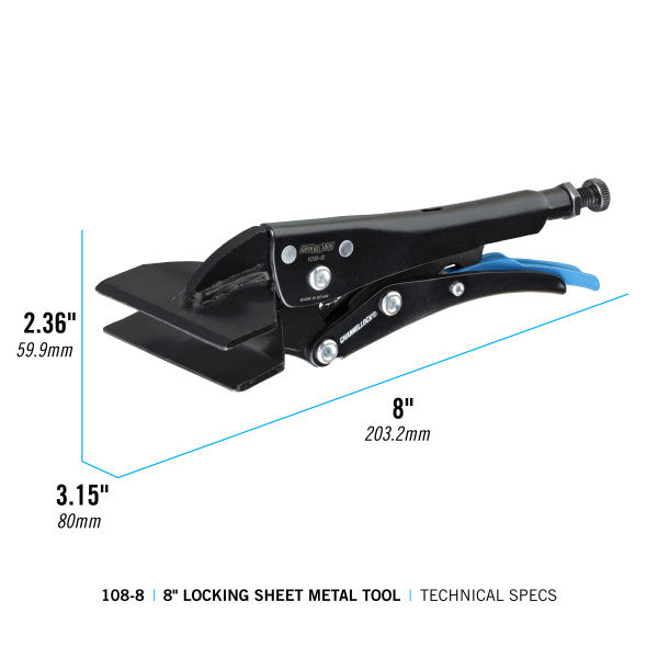 Channellock 8-Inch Sheet Metal Locking Pliers