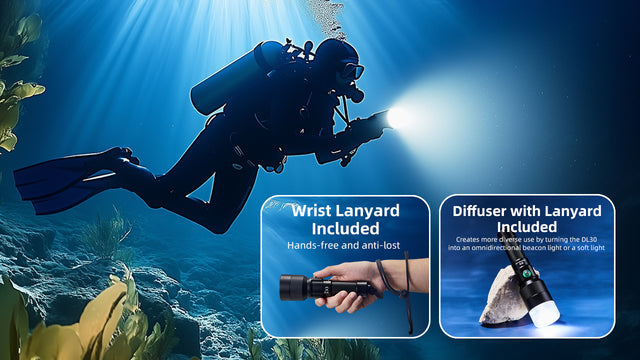 Nitecore DL30 1100 Lumen Rechargeable Dive Light - Ridge Toolbox