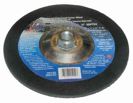 Shark Industries - Grinding Wheels Type 27 – Zirconia 9″x 1/4″ x 5/8-11NC – 24 Grit