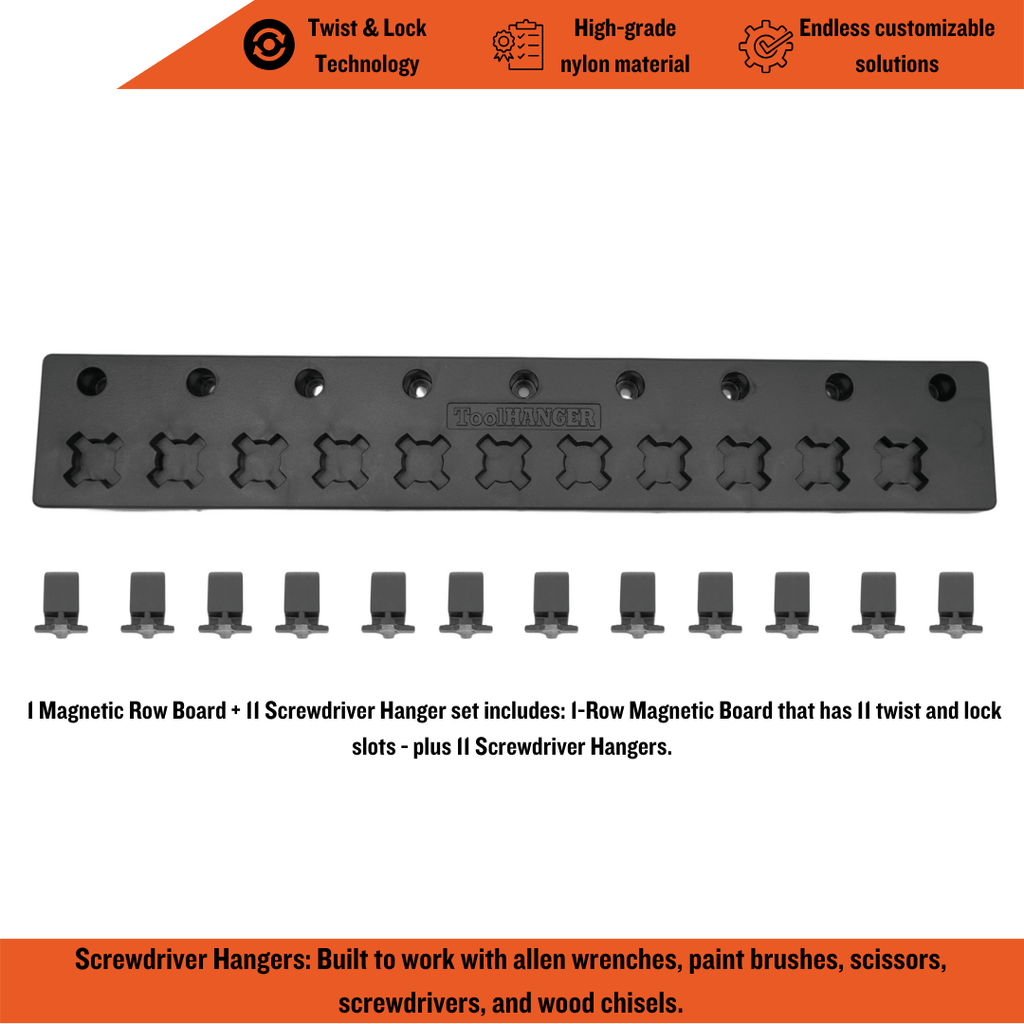 Toolbox Widget Magnetic Screwdriver Vertical Hangers