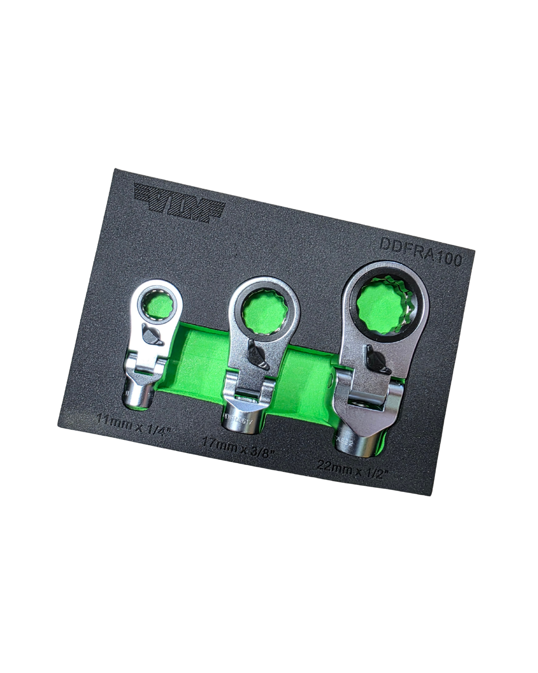 3pc DUAL DRIVE FLEX RATCHETING ATTACHMENT SET - DDFRA100