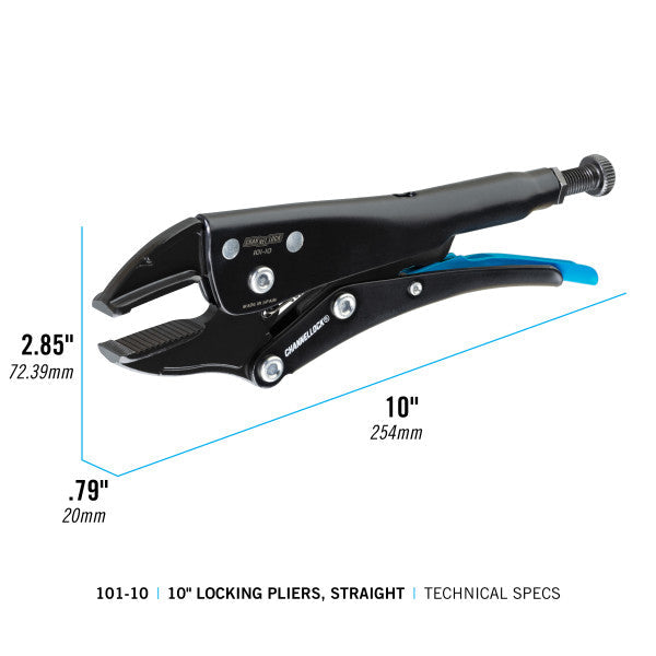 Channellock 10-Inch Straight Jaw Locking Pliers