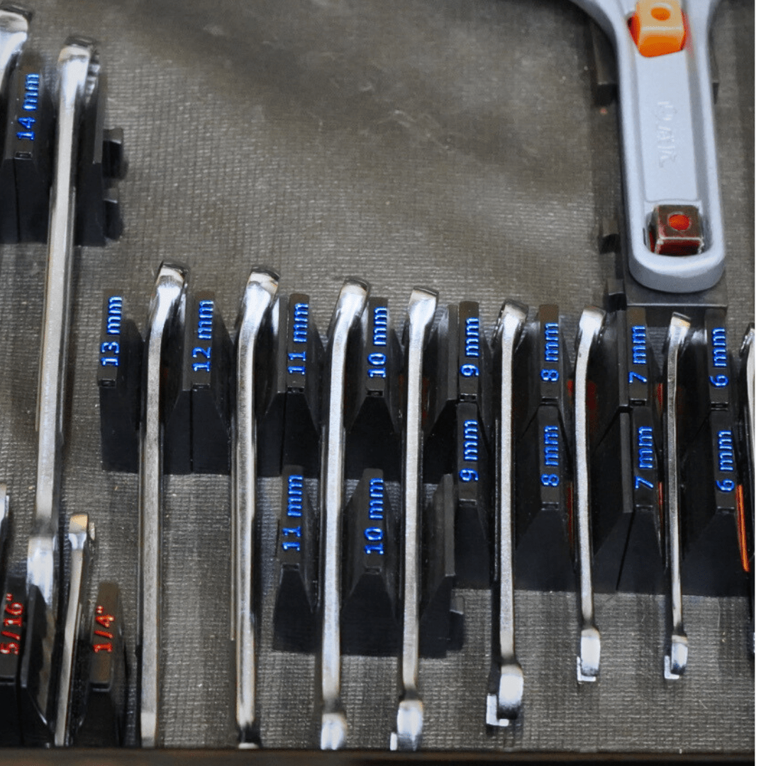 Toolbox Widget Wrench Size Labels - SAE (2.0)