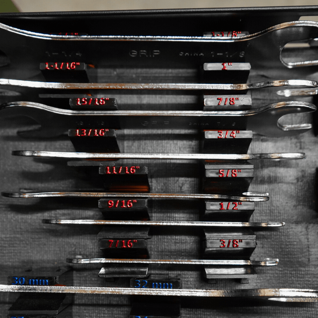 Toolbox Widget Wrench Size Labels - SAE (2.0)